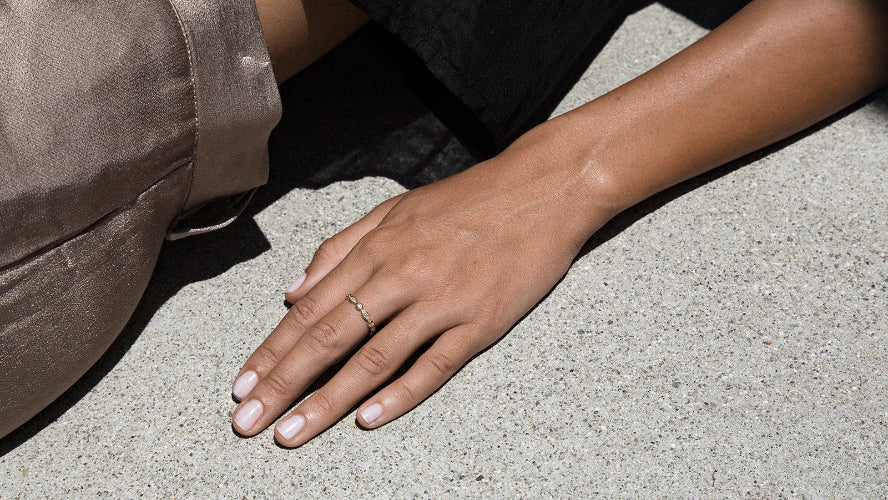 Vintage Inspired Diamond Band -  18K Gold | VS Clarity - Image 9